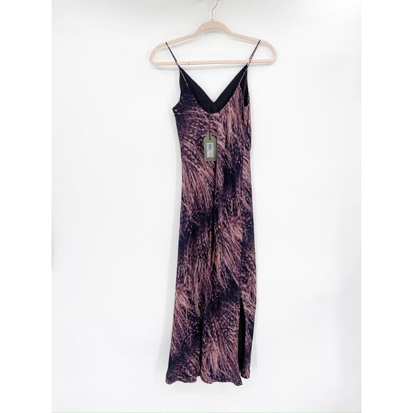 All Saints Melody Pembury Midi Slip Dress in Mink Pink Size 0 NWT - Picture 5 of 5